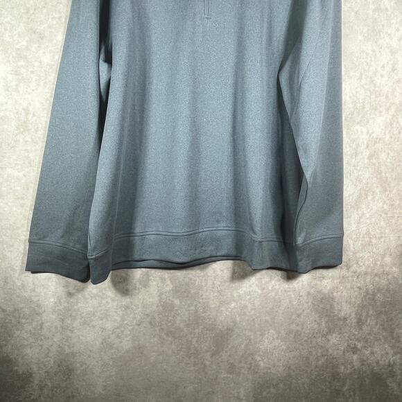 Hickey Freeman Sweatshirt Men Size XL Gray Quarter Zip Pullover Mock Neck Preppy - Picture 3 of 9